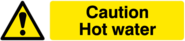Caution Hot Water
