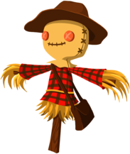 Cute Cartoon Scarecrow