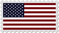 USA Flag Stamp