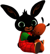 Bing Bunny hugging Flop