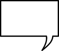 Large Rectangular Speech Bubble
