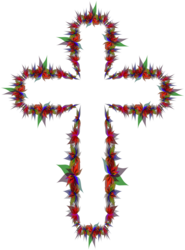 Abstract Flower Cross