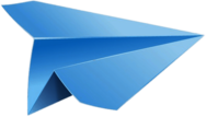 Blue Paper Plane