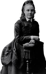 Young Victorian Lady Dressed In Black