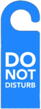 Do Not Disturb Light Blue Door Sign