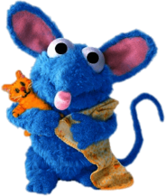 Bear In the Big Blue House Tutter Holding Cuddly Toy and Blanket