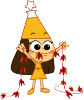 Stella Holding Leaf Garland