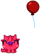 Jarvis the Pointy Pinkipine With Balloon