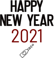 Happy New Year 2021 Champagne Pop Icon