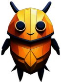 Beetle, Children'S Cartoon Animation Style -  Full Body, Single View, No Shadow