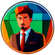 Cybersecurity & Vpn, Minimalist App Icon - Circle Icon Bevel Border