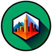 Real Estate & Rentals, Minimalist App Icon - Circle Icon Bevel Border