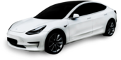 White Tesla Model 3