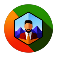 Seo Agency, Minimalist App Icon - Circle Icon Bevel Border