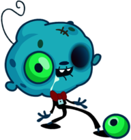 Jibbly the Dearly Departed Nibbly Playing With Football With His Eye