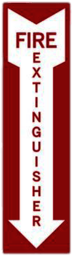 Fire Extinguisher Sign Down