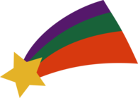 Flat Design Shooting Star