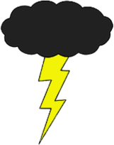 Lightning Bolt From Cloud Illustration
