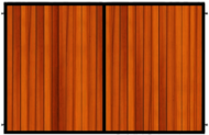 Metal Framed Wooden Gate