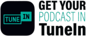 TuneIn Podcast logo banner