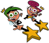 The Fairly OddParents Wanda and Cosmo With Their Magic Sticks