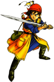 Dragon Quest VIII (Dragon Warrior) Hero holding Sword