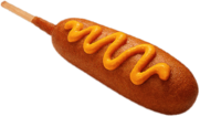 Corn Dog With Mustard