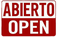 Abierto Open Double Sign