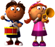 Tommy and Tallulah Making Music