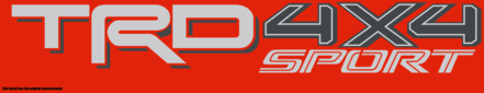 TRD 4X4 SPORT TACOMA