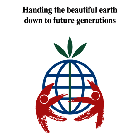 Handing the beautiful earth