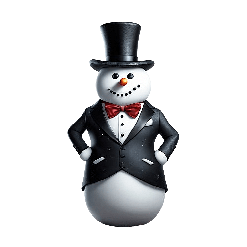 Snowman in Tuxedo