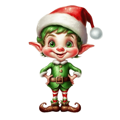 Green-haired Christmas Elf
