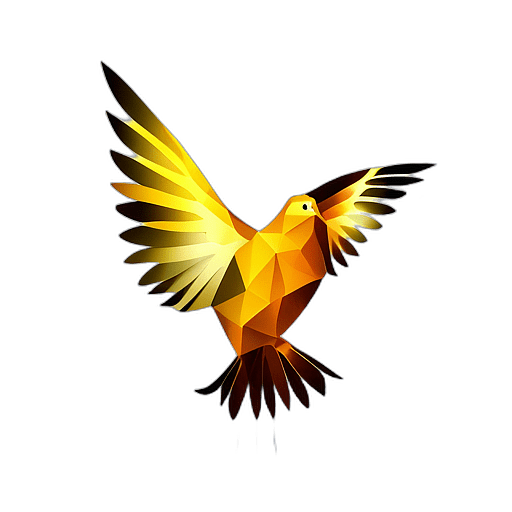 Silhouette Of A Dove, Olive Branch Shining., In The Style Of A Cartoon Animation Character - Full Body, Single View, No Shadow