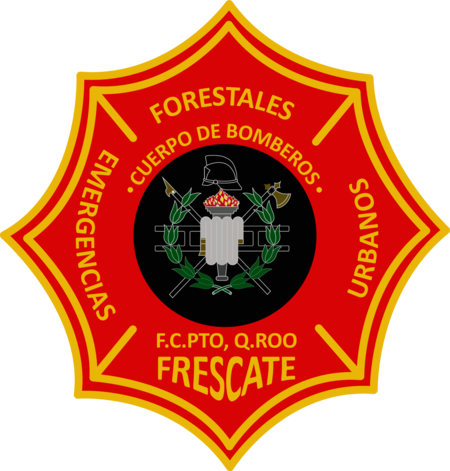 ESCUDO EMBLEMA LOGO BOMBERROS CARRRILLO PUERTO QUINTANA ROO