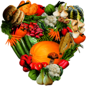 Heart Made Of Vegetables
