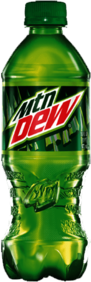 Mountain Dew Soda Bottle