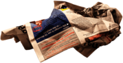 Newspaper Wrinkled
