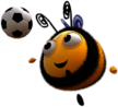 The Hive Buzzbee Playing Football
