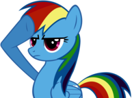 Rainbow Dash Thinking