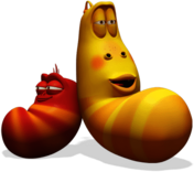 Larva Red and Yellow Tired