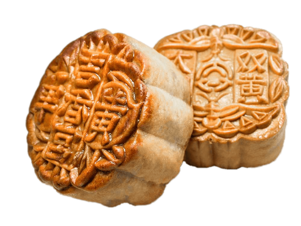 Mooncakes With Detailed Inscription