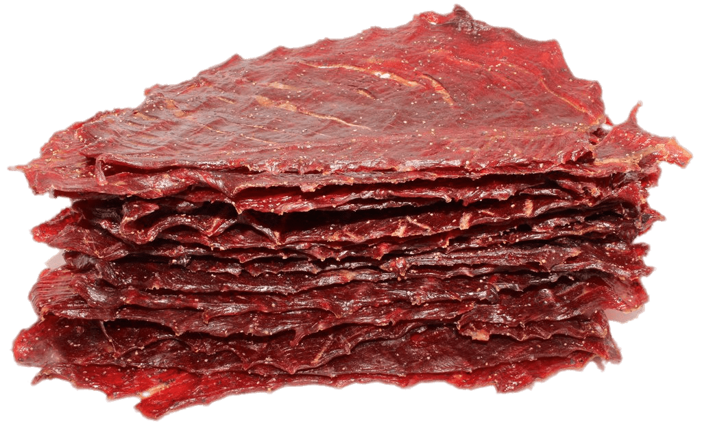 Piled Up Slices Of Beef Jerky