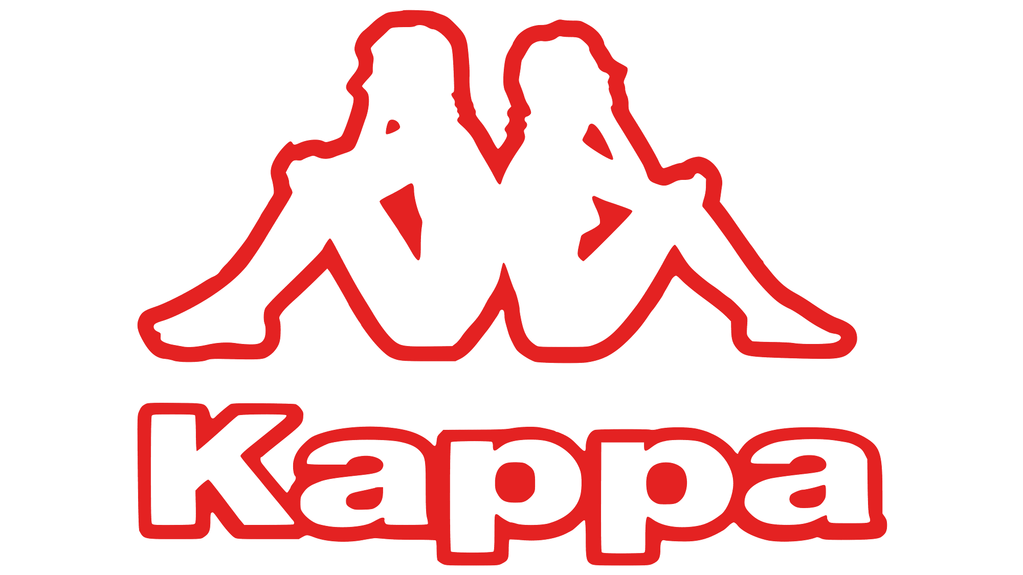 Kappa Logo Red Outline