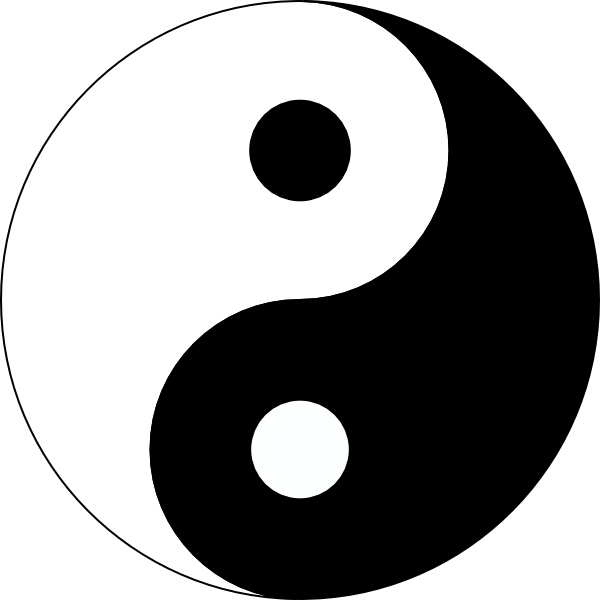 Ying Yang Tattoo Simple