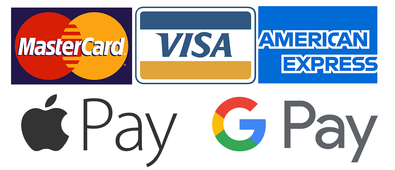 Mastercard Visa American Express Apple Pay Google Pay Logos Payment Methods