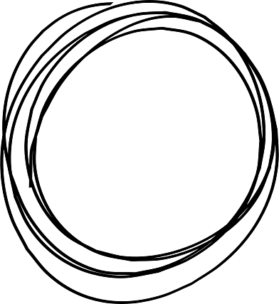 hand drawn circle