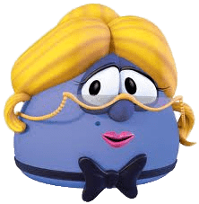 VeggieTales Madame Blueberry Wearing Glasses