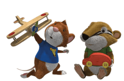 Tip the Mouse and Badger Jody Playing