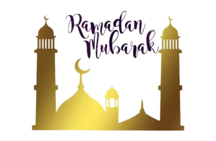 Ramadan Mubarak Golden Mosque